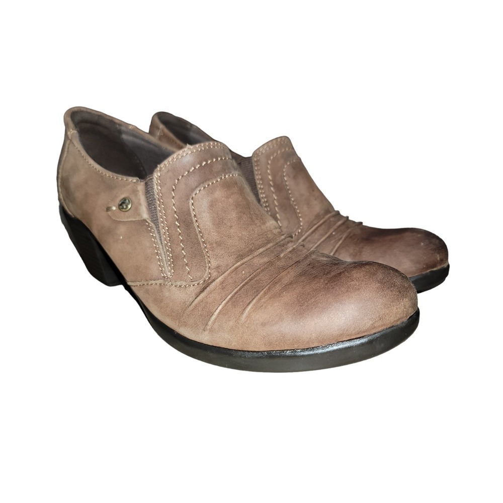 Earth Origins Kacie Women's Sz  7.5 M Brown‎ Leather Casual Comfort Ankle Bootie